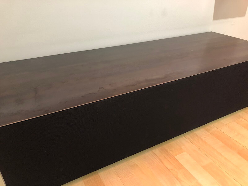 Design Objekte Monaco TV-Möbel Soundbarvariante Stahl Natur