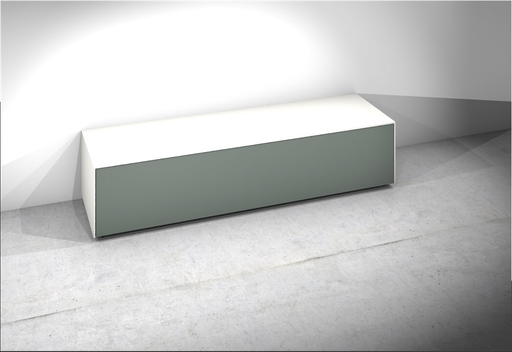 Monaco TV-Möbel Topseller Soundbarvariante Weiß160 cm